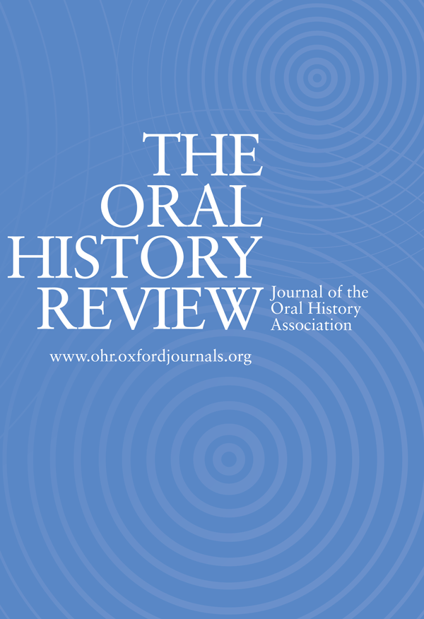Cover of the Oral History Review journal
