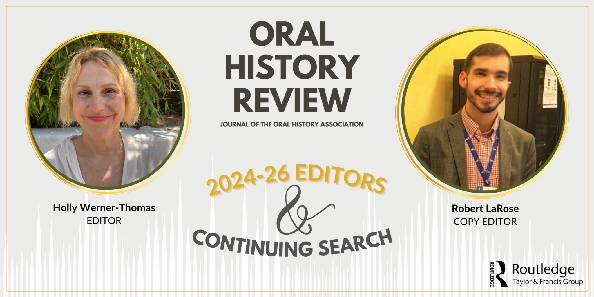 2024-26 OHR Editorial Team Updates - Oral History Association